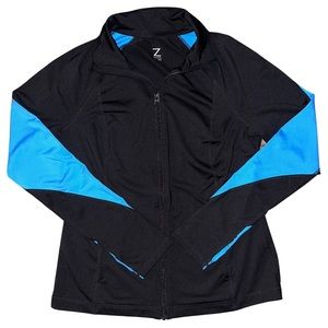 Zella Black with Electric Blue Sleeves